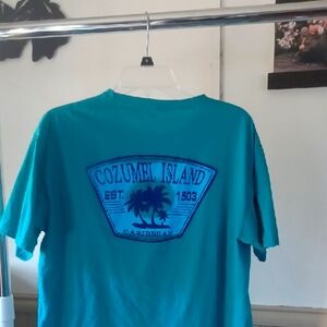 Teal Cozumel Island T-Shirt